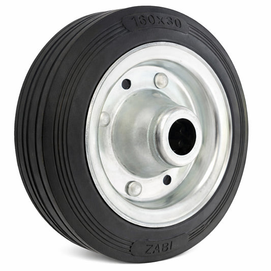 Ersatzrad Ø160 mm – Vollgummi Industrierad für Transportwagen, Code: 40