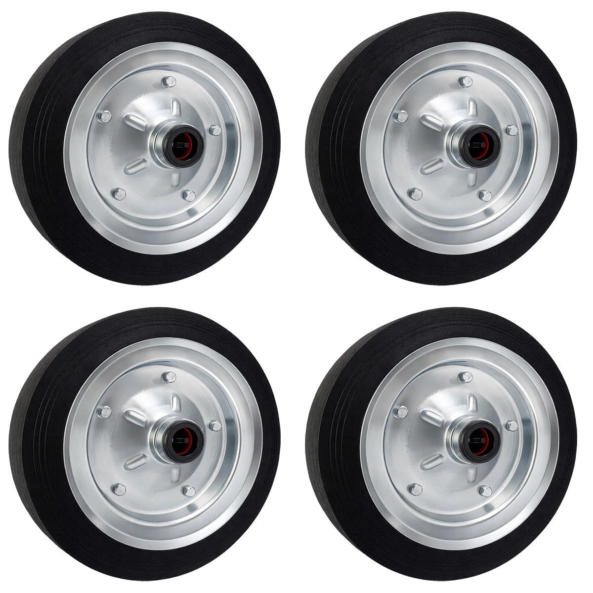 Ersatzrad Ø250 mm – Vollgummi Industrierad für Transportwagen, Code: 90/25