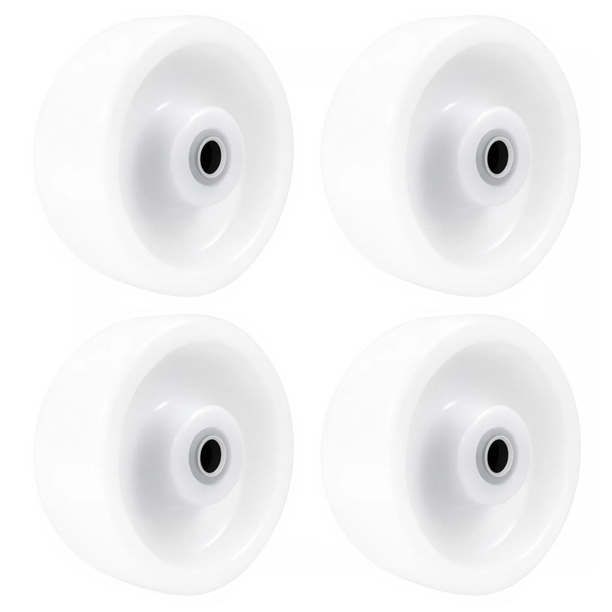 Transportrad Ø100 mm – Weißes Polyamidrad für Wagen, Code: 10B