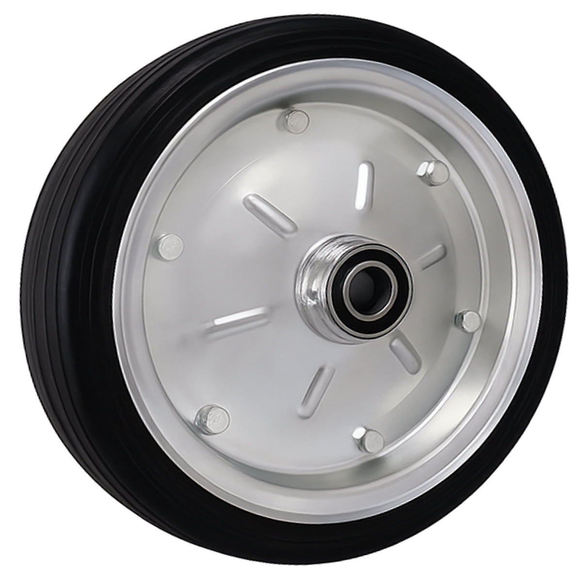 Ersatzrad Ø300 mm – Vollgummi Industrierad mit Kugellager für Transportwagen, Code: 100MLL/25