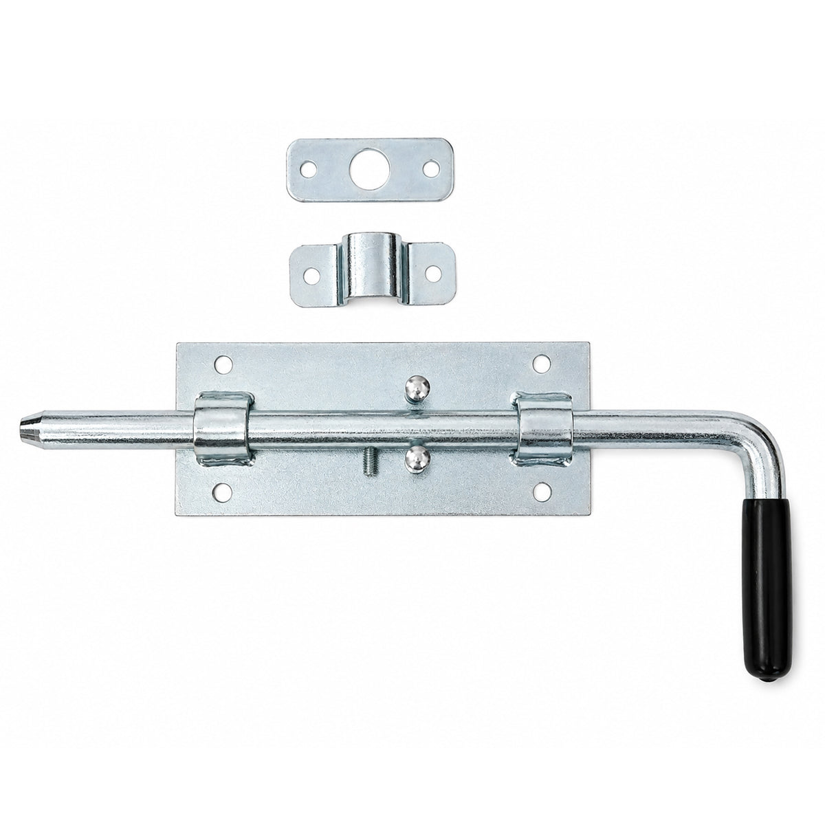 Torriegel 15.463.02 Bolzenriegel schmal - verzinkter Stahl, Silber: L320 x Ø14 mm