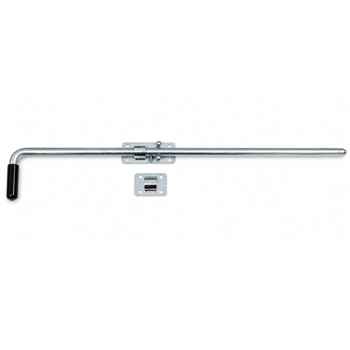 Torriegel 15.468.03 Bolzenriegel schmal - verzinkter Stahl, Silber: L800 x Ø14 mm
