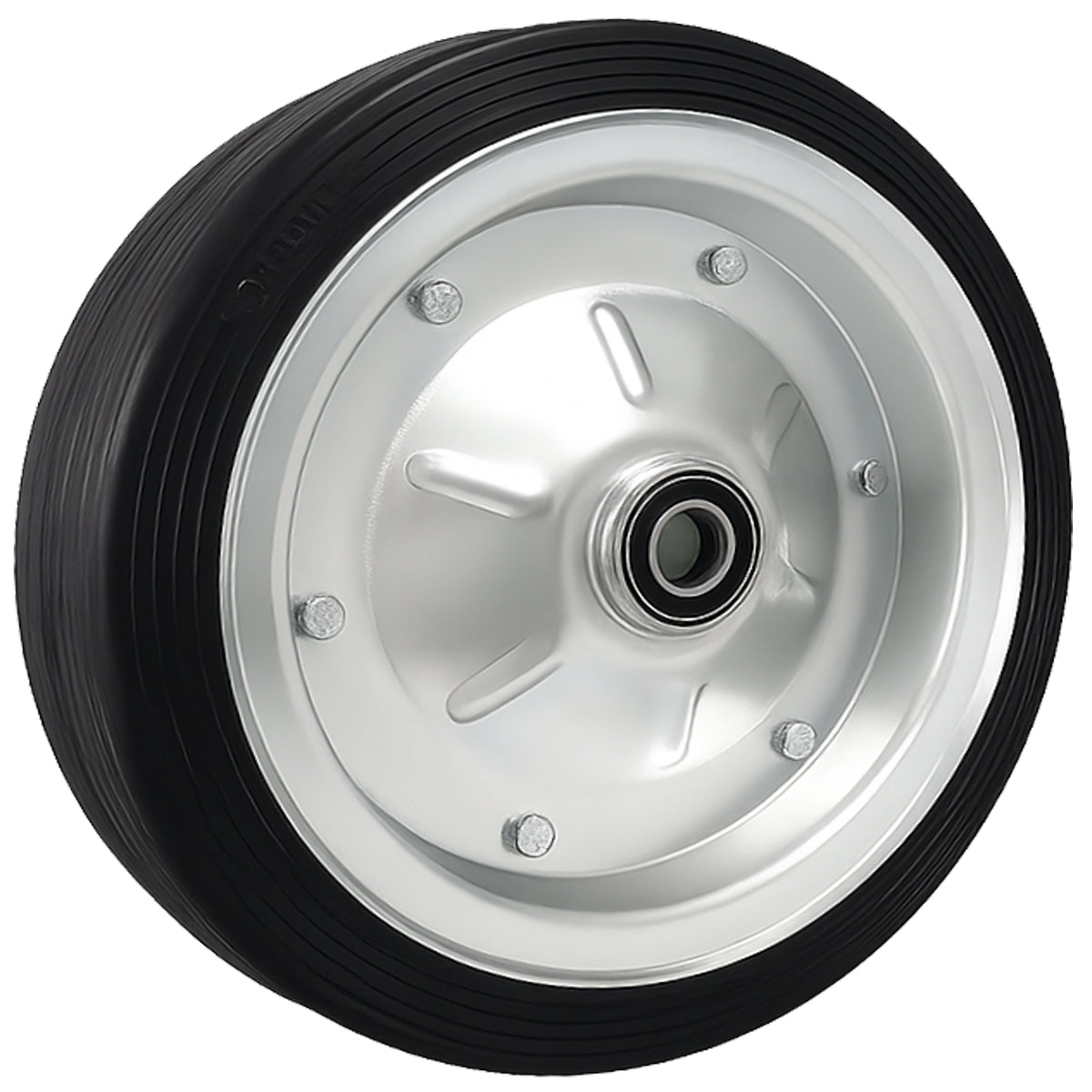 Ersatzrad Ø350 mm – Vollgummi Industrierad mit Kugellager für Transportwagen, Code: 350LL