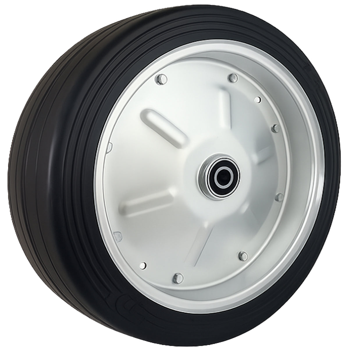 Ersatzrad Ø500 mm – Vollgummi Industrierad mit Kugellager für Transportwagen, Code: 500LL/30