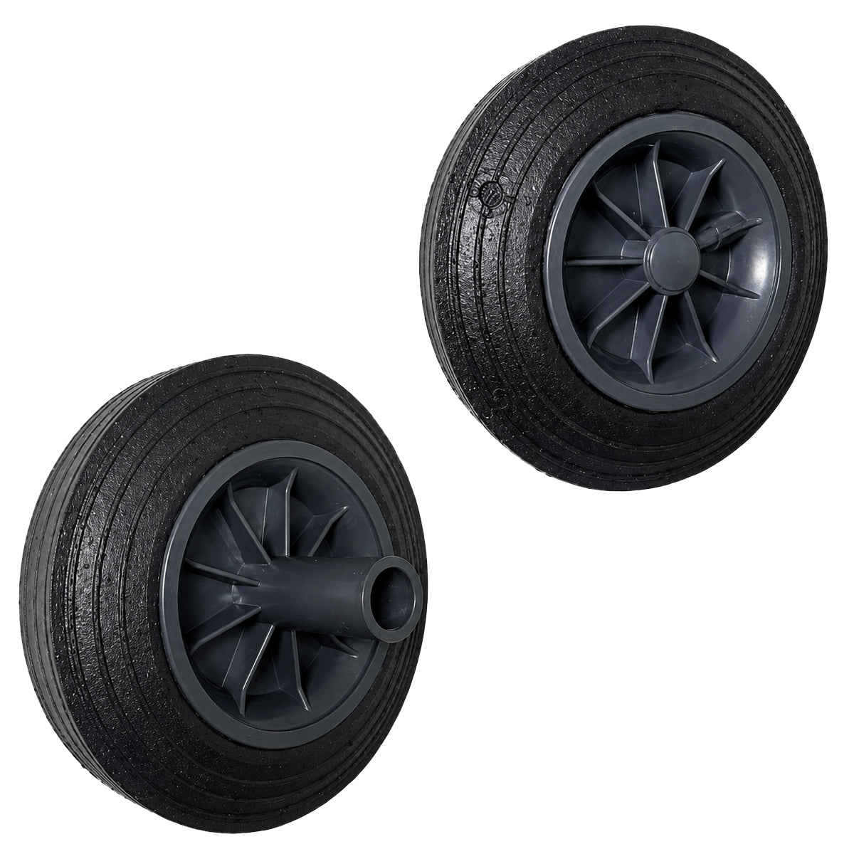 Müllbehälter Rad Mülleimer V=110L Räder 200mm mit Achse 60K*110 Set mit Achse
