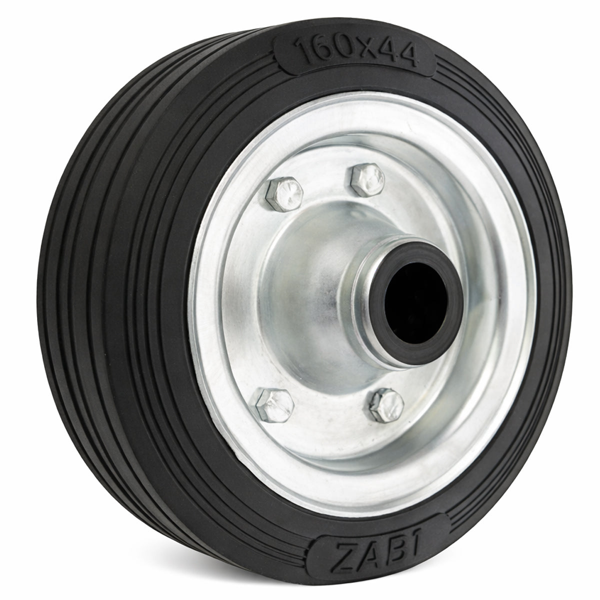 Ersatzrad Ø160 mm – Vollgummi Industrierad für Transportwagen, Code: 40N