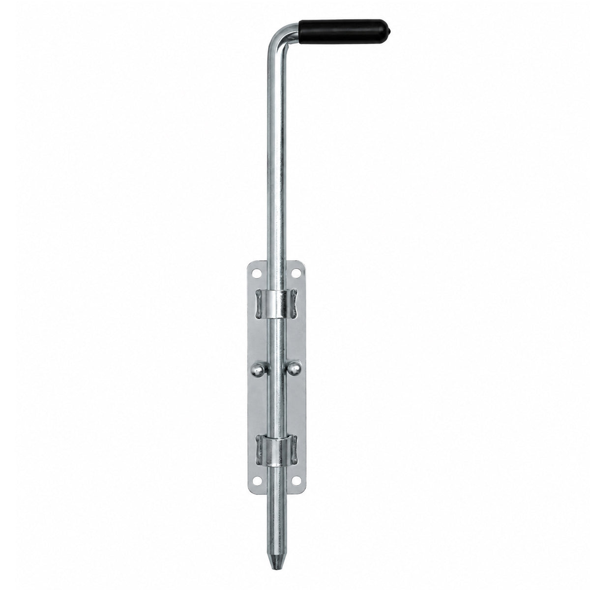 Torriegel 15.464.02 Bolzenriegel schmal - verzinkter Stahl, Silber: L420 x Ø14 mm