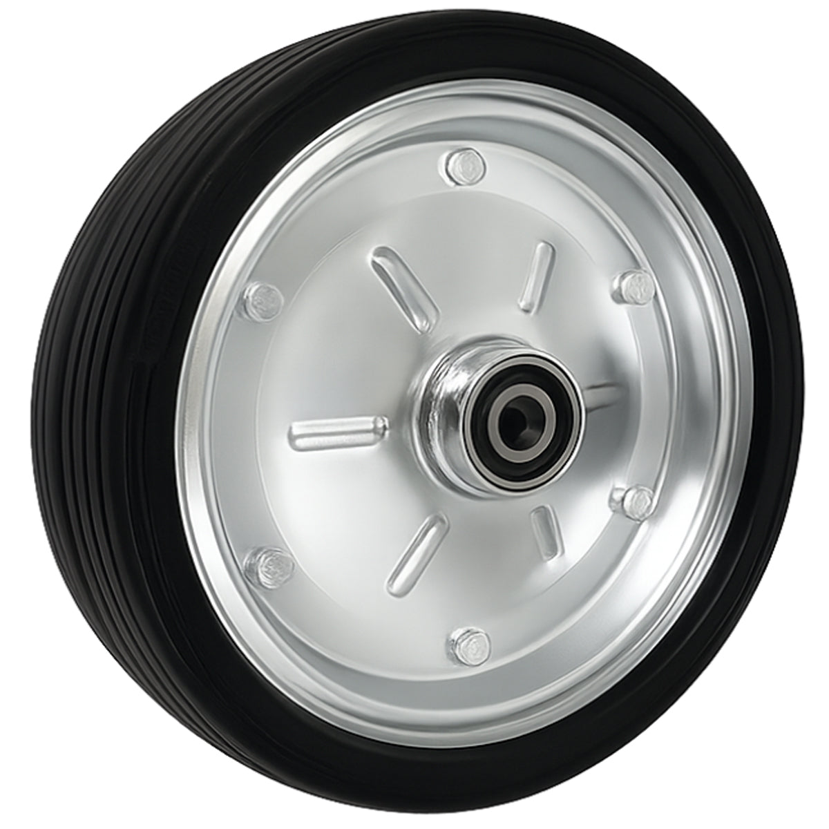 Ersatzrad Ø300 mm – Vollgummi Industrierad mit Kugellager für Transportwagen, Code: 100MNLL/25