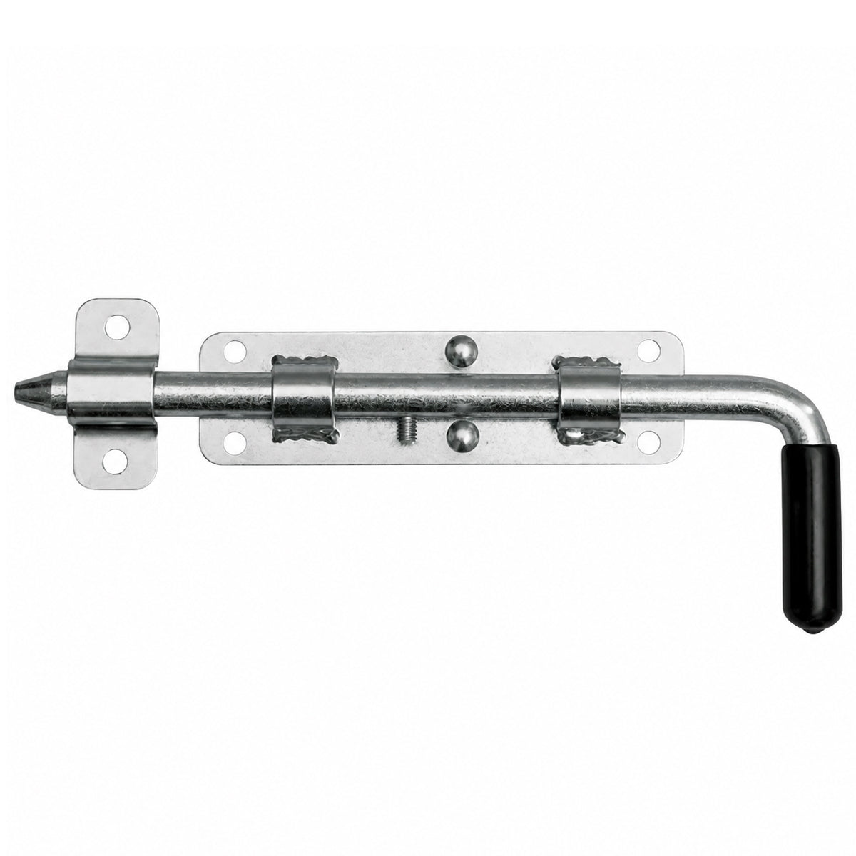 Torriegel 15.462.02 Bolzenriegel schmal - verzinkter Stahl, Silber: L220 x Ø12 mm