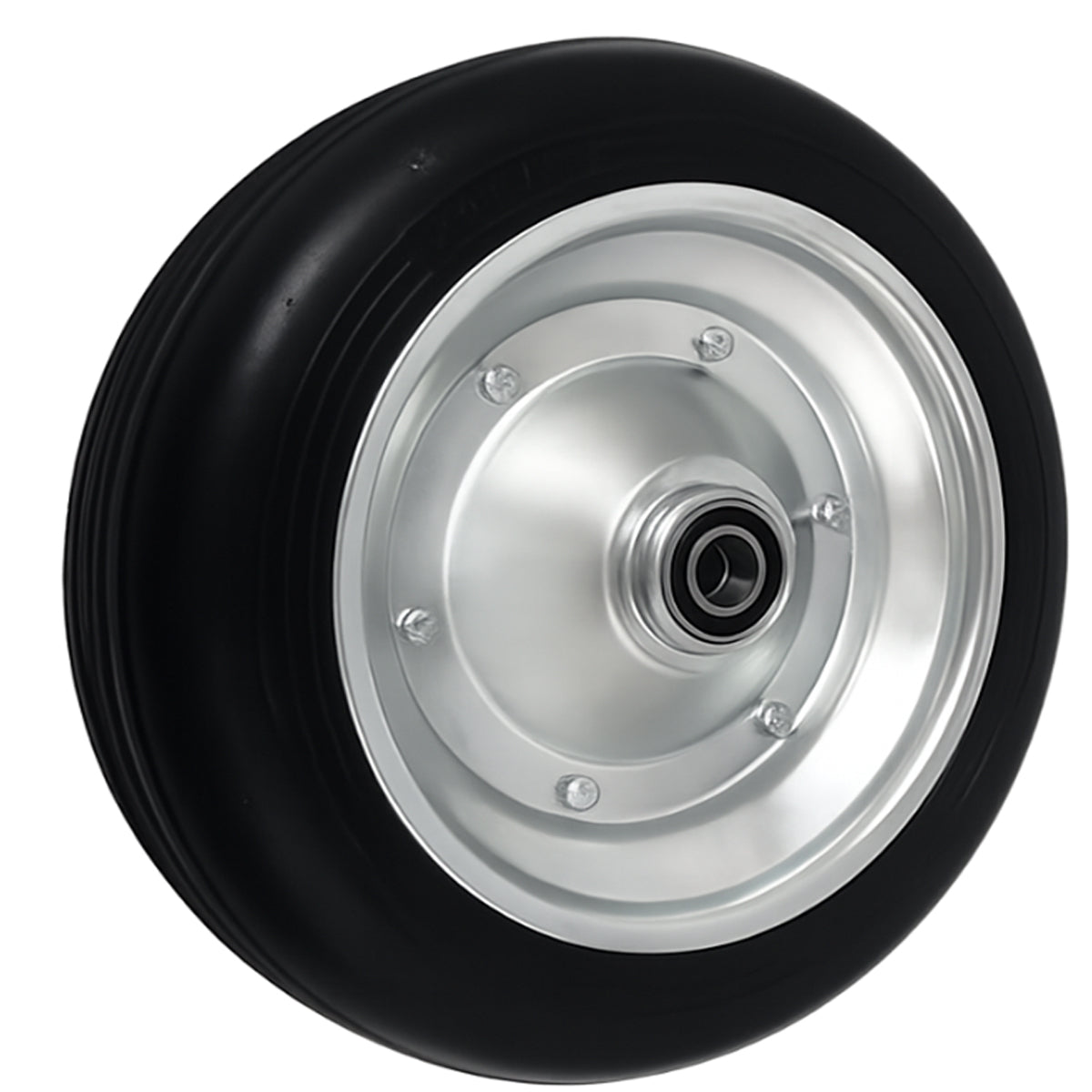 Ersatzrad Ø300 mm – Vollgummi Industrierad mit Kugellager für Transportwagen, Code: 100LL/25