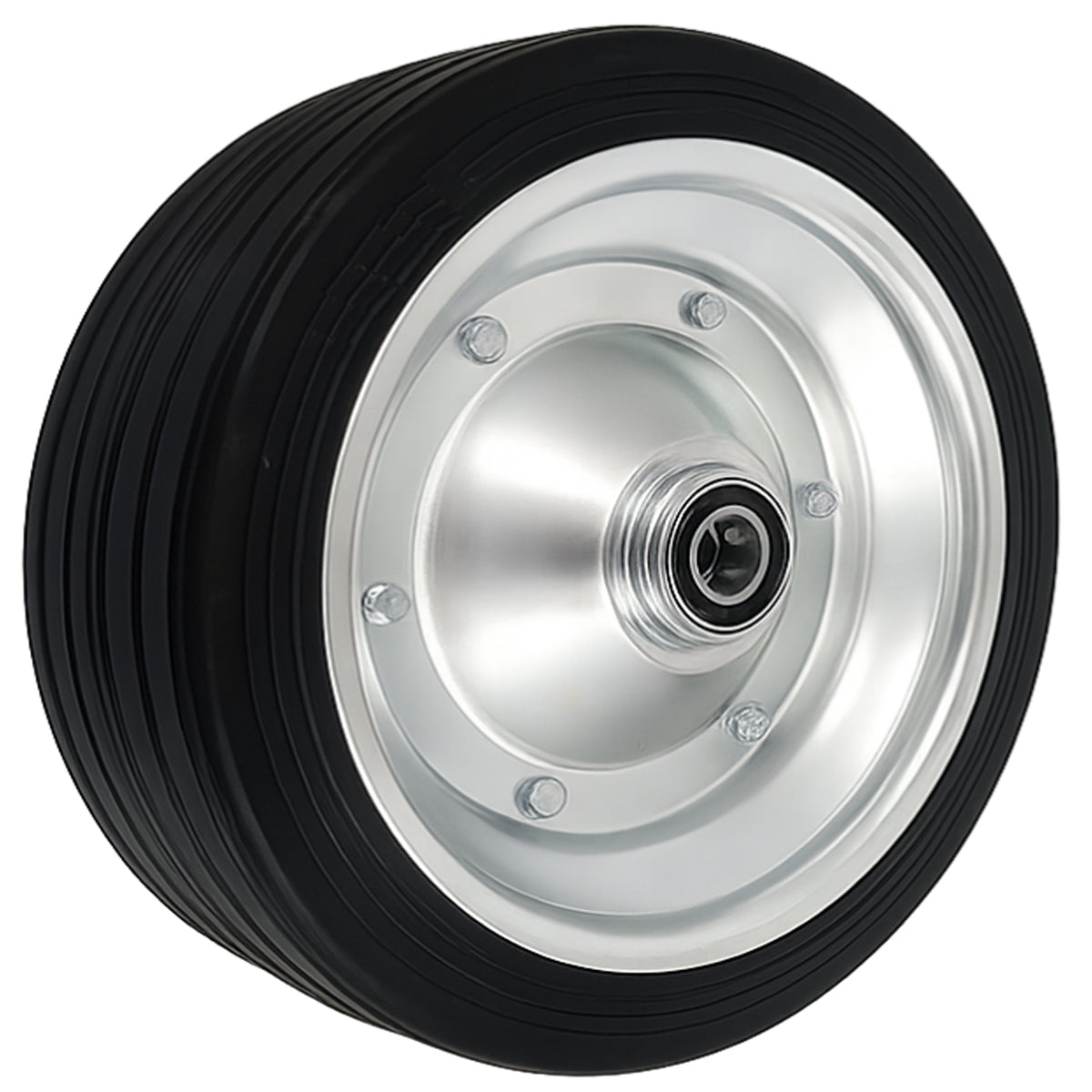 Ersatzrad Ø280 mm – Vollgummi Industrierad mit Kugellager für Transportwagen, Code: 280LL/25