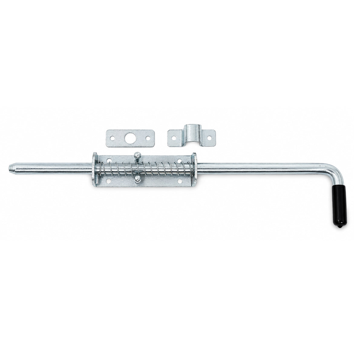 Torriegel 15.464.04 Bolzenriegel schmal - verzinkter Stahl, Silber, Feder: L420 x Ø14 mm