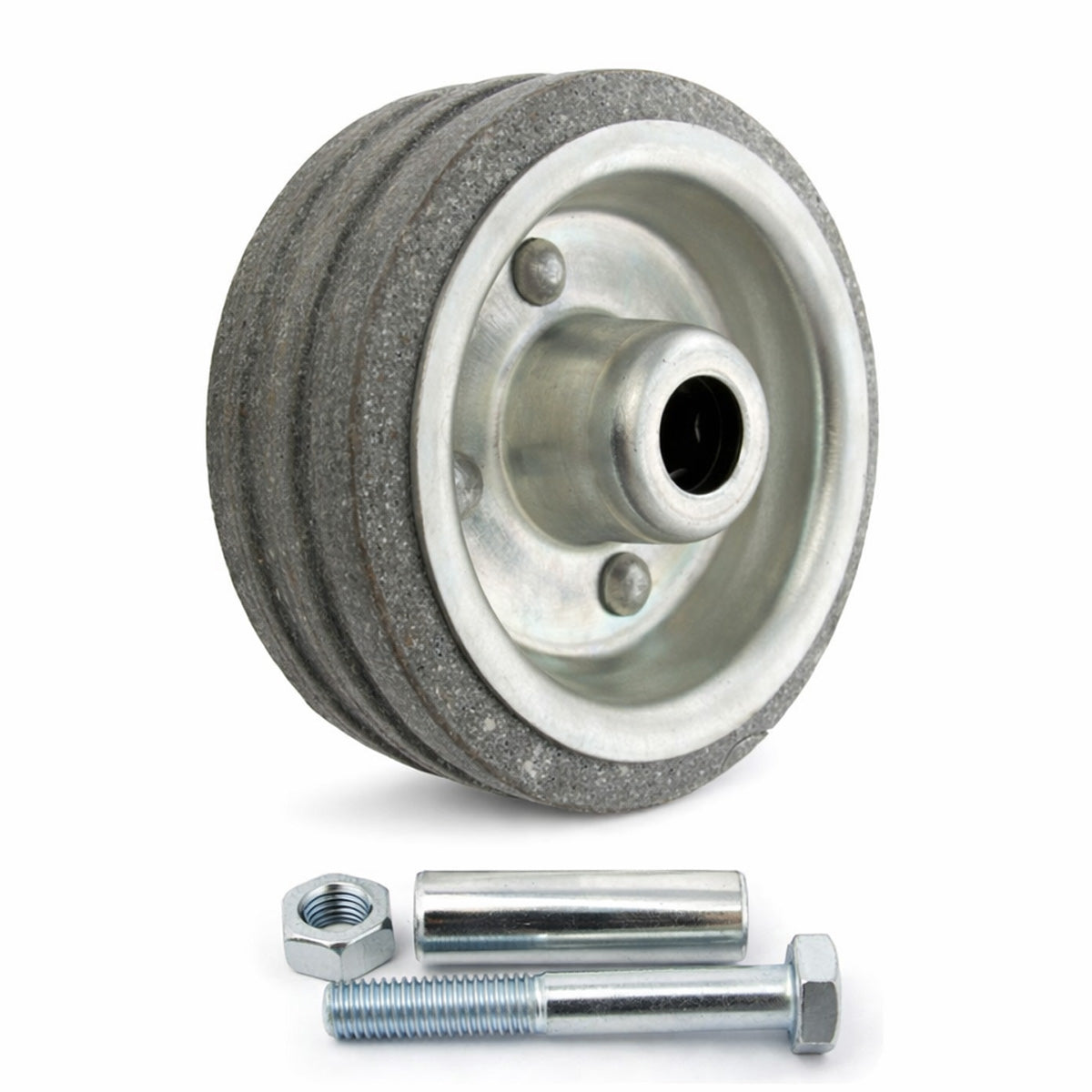 Metall-Gummiräder 80 mm mit Montage-Set – robuste Räder für Transport & Industrie Code: 2S