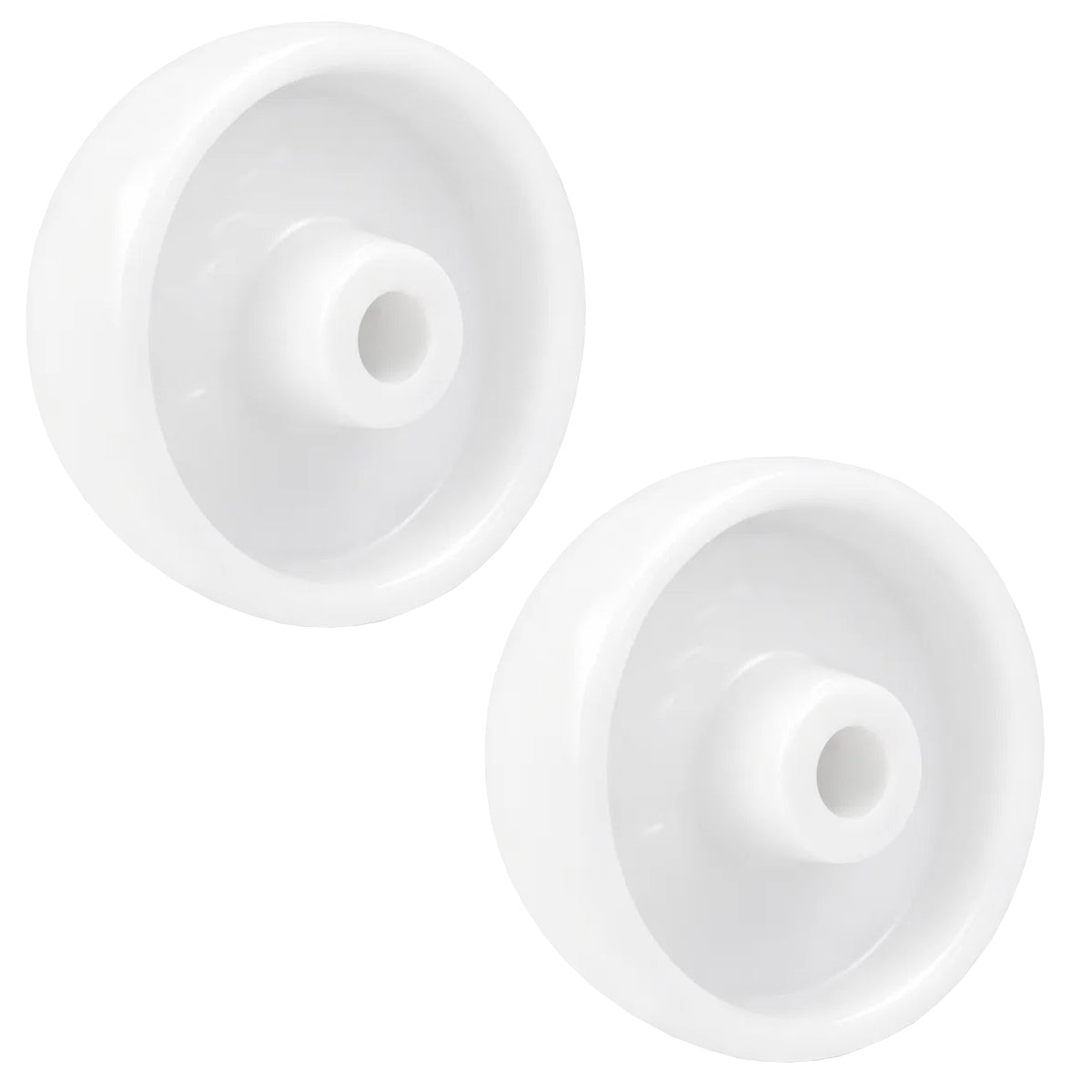 Transportrad Ø125 mm – Weißes Polyamidrad für Wagen, Code: 29B/15