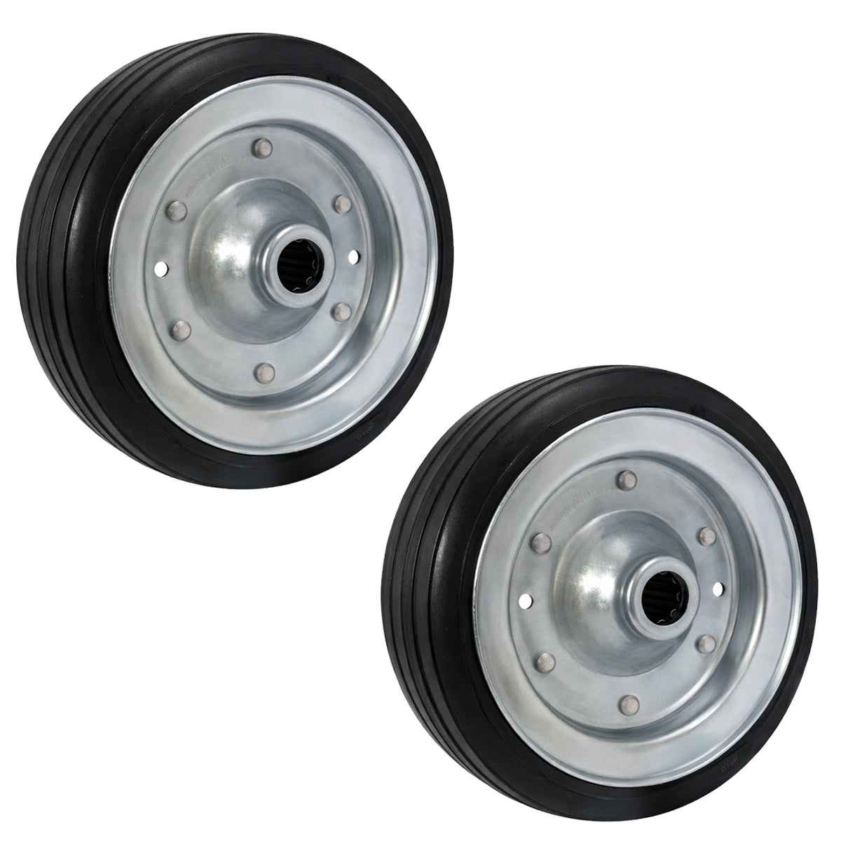 Ersatzrad Ø200 mm – Vollgummi Industrierad mit radialer Lauffläche für Transportwagen, Code: 60R