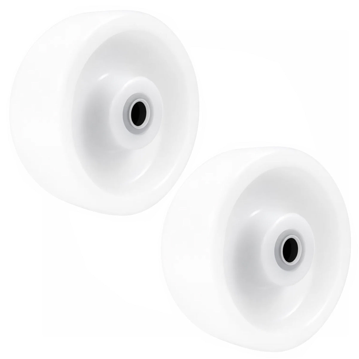Transportrad Ø100 mm – Weißes Polyamidrad für Wagen, Code: 10B
