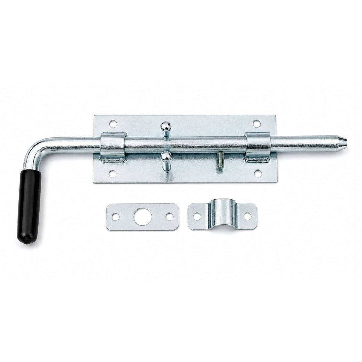 Torriegel 15.463.02 Bolzenriegel schmal - verzinkter Stahl, Silber: L320 x Ø14 mm
