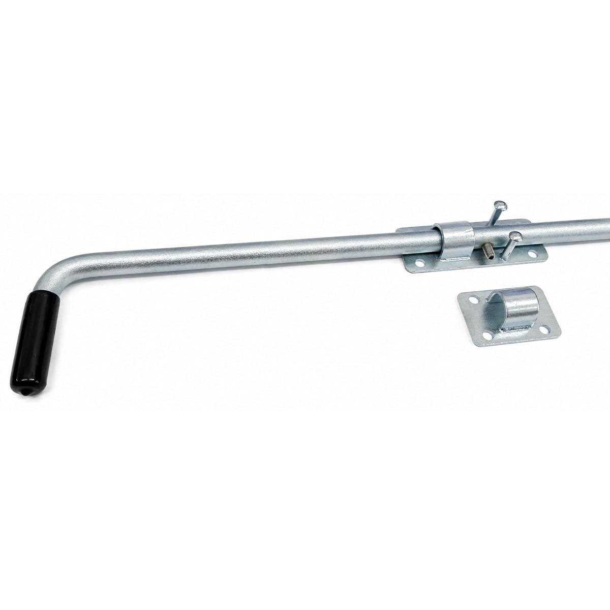 Torriegel 15.468.03 Bolzenriegel schmal - verzinkter Stahl, Silber: L800 x Ø14 mm