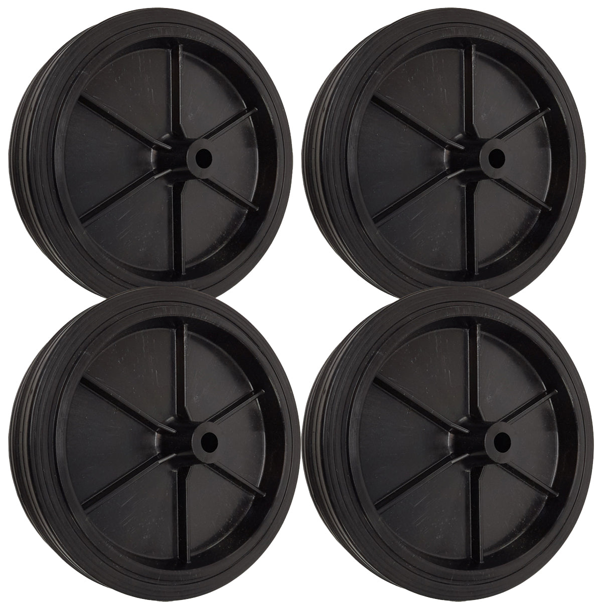 Rasenmäherrad 200 mm – Universal Ersatzrad aus Vollgummi für Rasenmäher, Code: K200