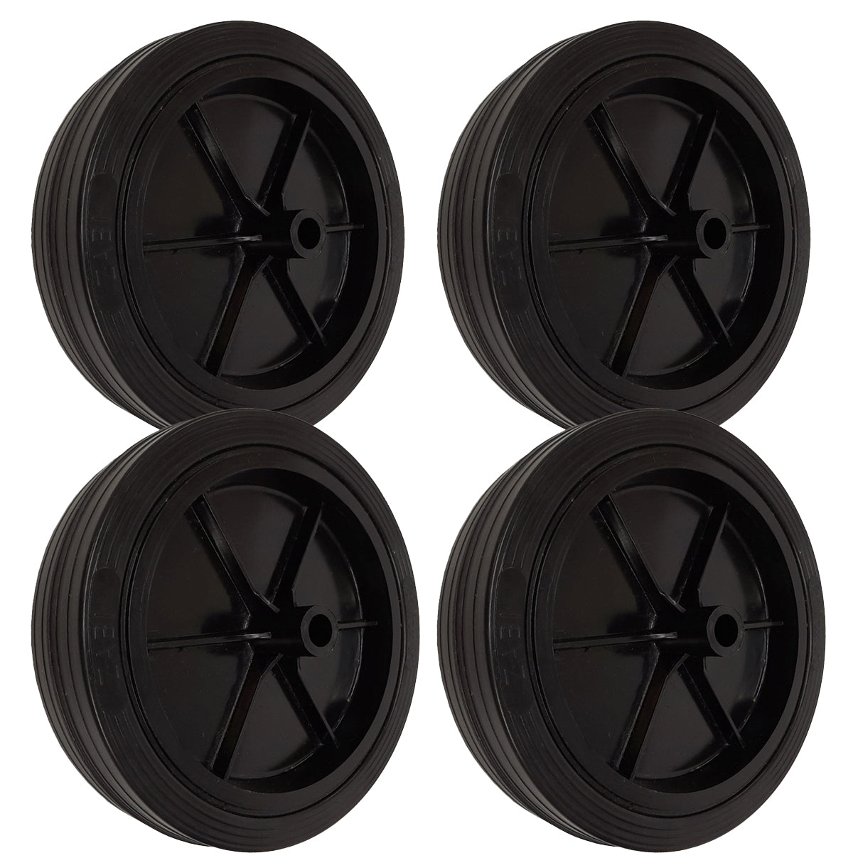 Rasenmäherrad 175 mm – Universal Ersatzrad aus Vollgummi für Rasenmäher, Code: K175