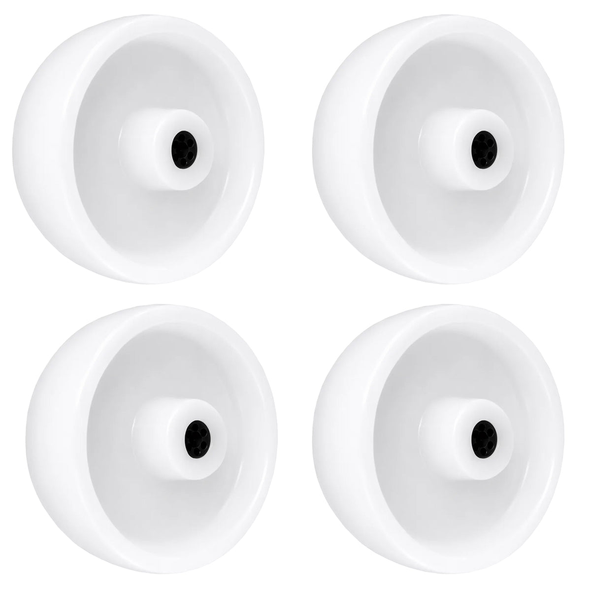 Transportrad Ø160 mm – Weißes Polyamidrad für Wagen, Code: 40B