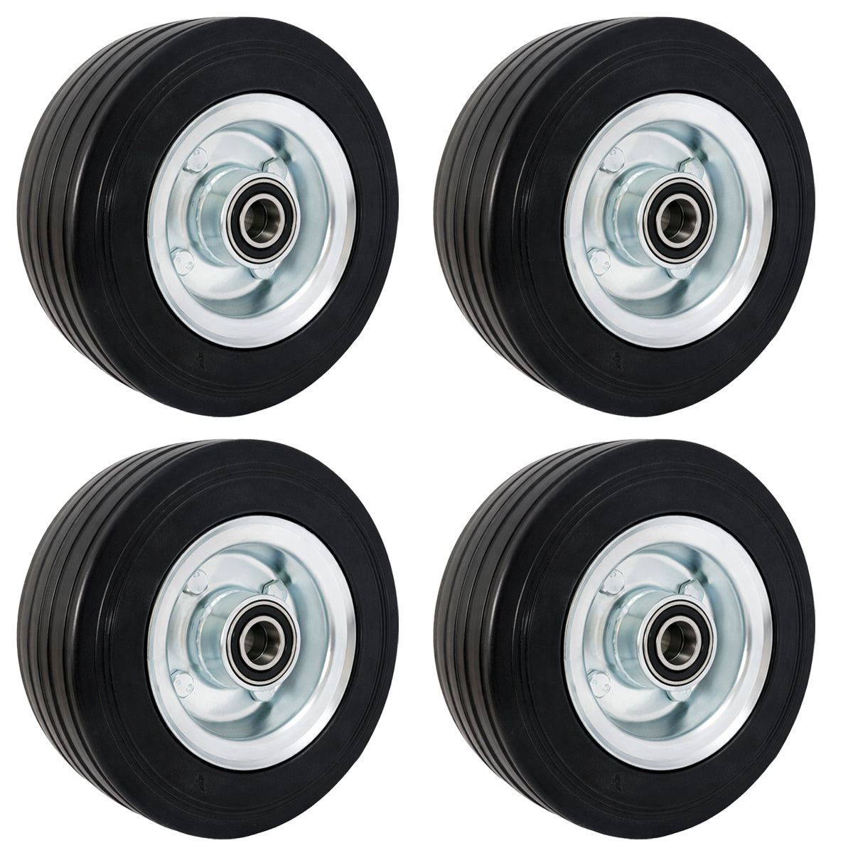 Ersatzrad Ø200 mm – Vollgummi Industrierad mit Kugellager für Transportwagen, Code: 60NNLL