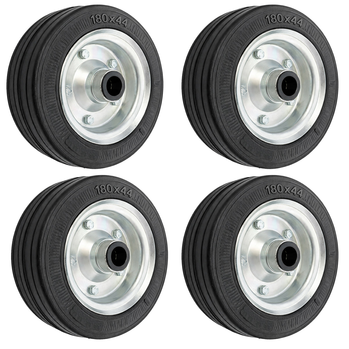 Ersatzrad Ø180 mm – Vollgummi Industrierad für Transportwagen, Code: 50N