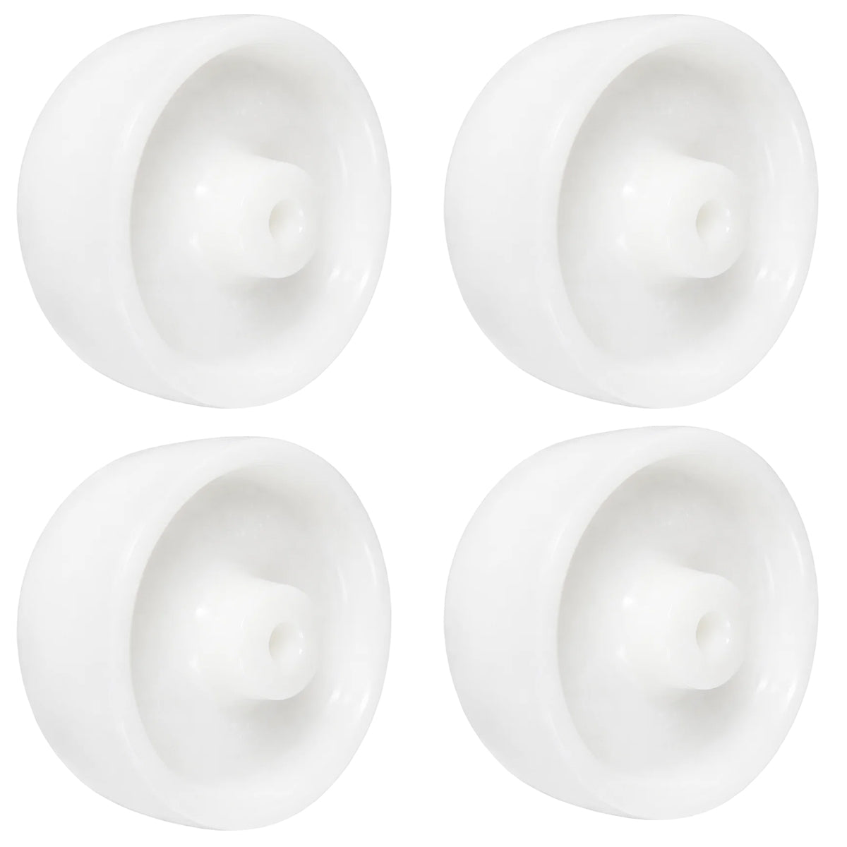 Transportrad Ø140 mm – Weißes Polyamidrad für Wagen, Code: 39B/20