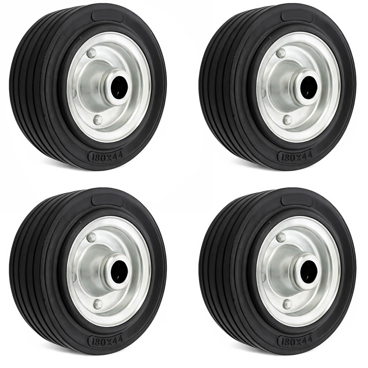 Ersatzrad Ø180 mm – Vollgummi Industrierad für Transportwagen, Code: 50