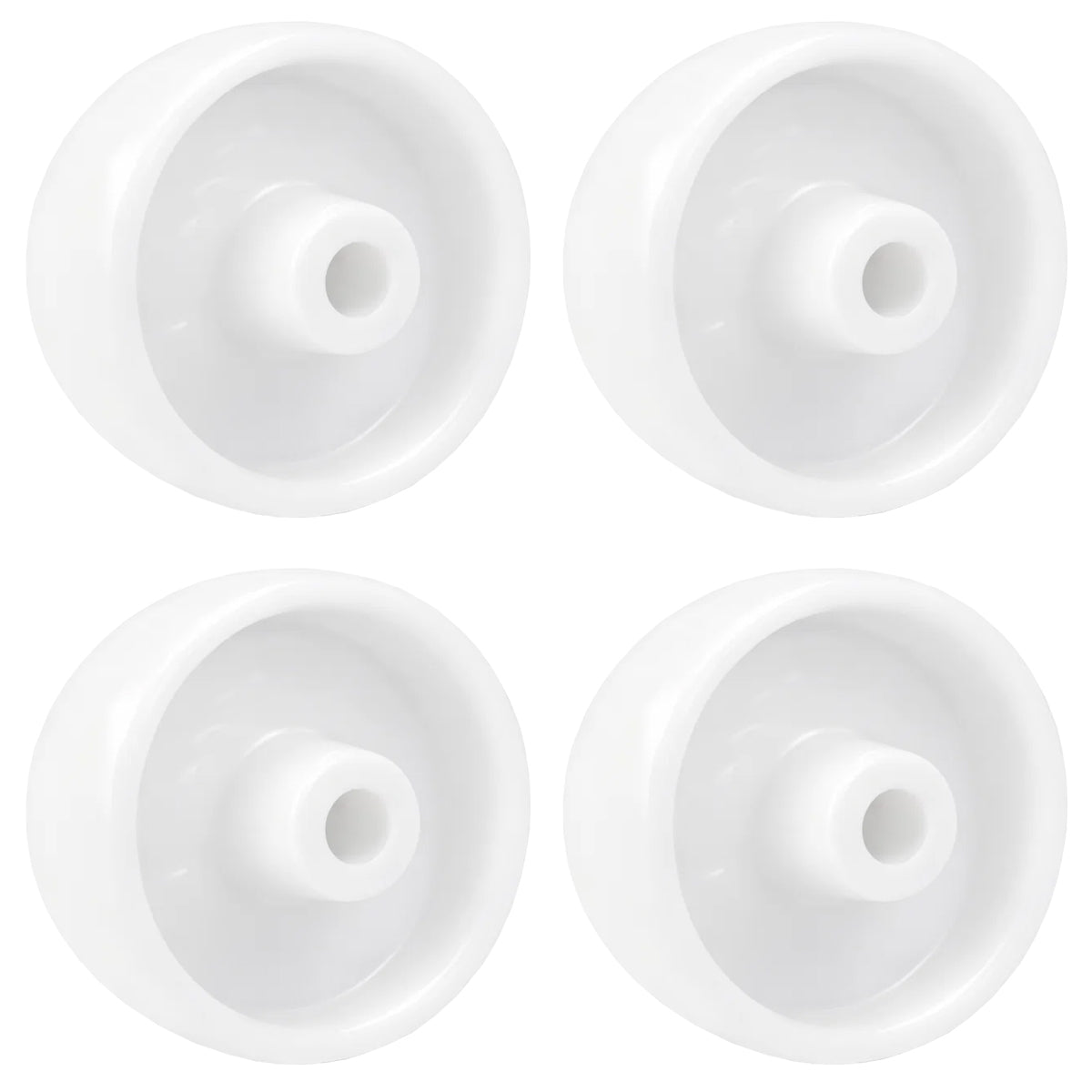 Transportrad Ø125 mm – Weißes Polyamidrad für Wagen, Code: 29B/12