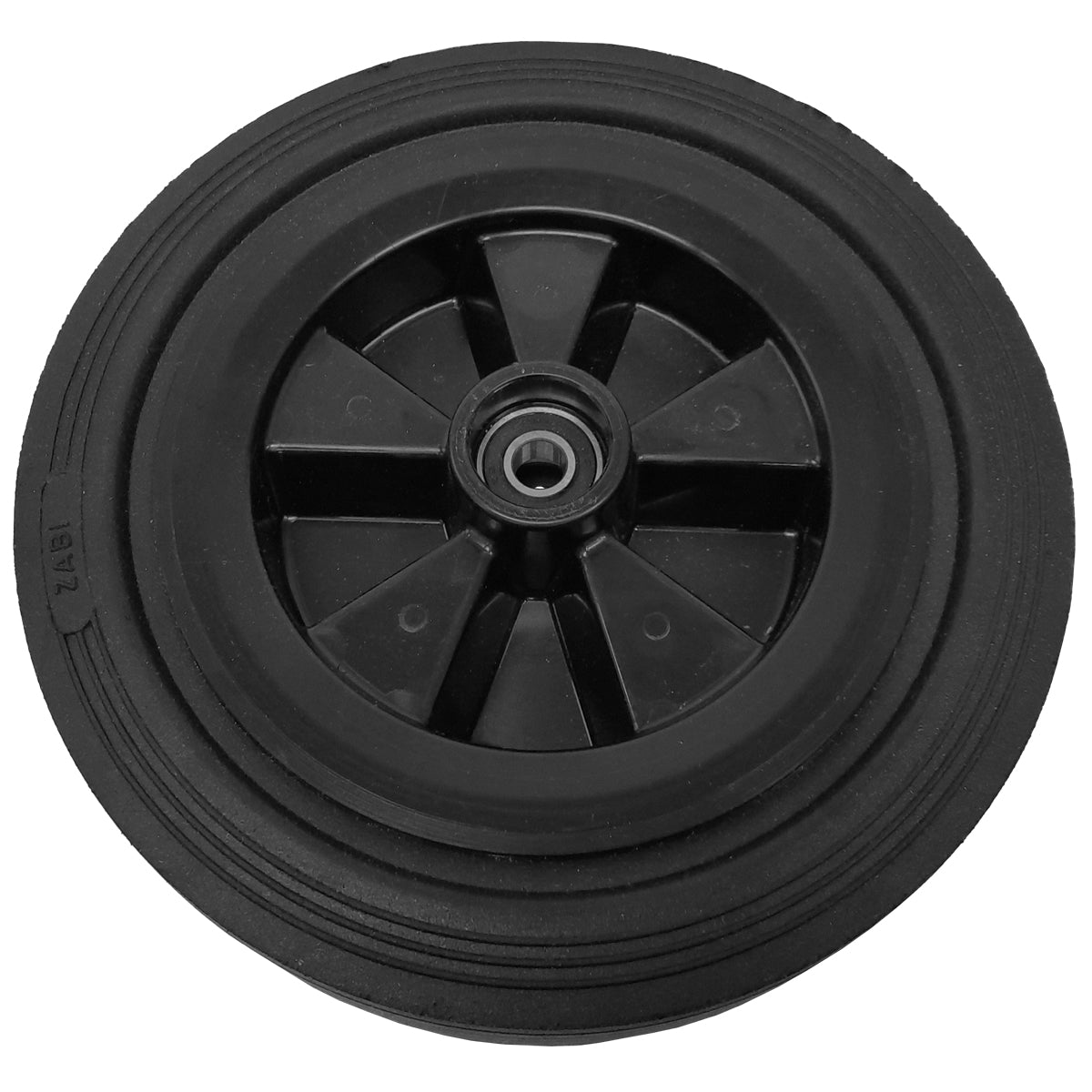 Rasenmäherrad 250 mm – Universal Ersatzrad aus Vollgummi mit Kugellager, Code: K250LL