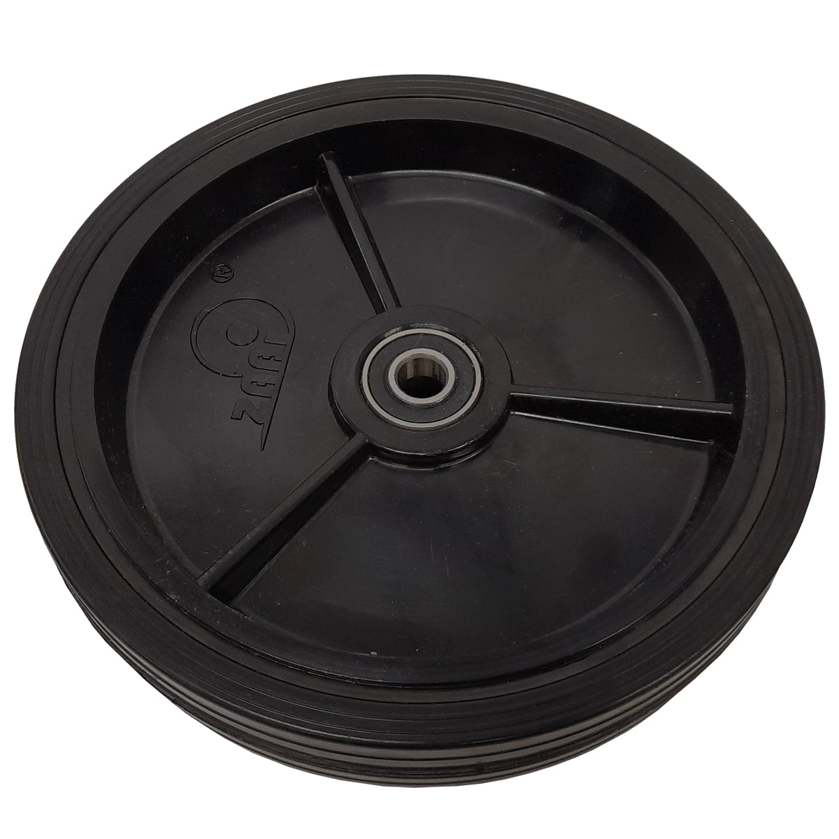 Rasenmäherrad 200 mm – Universal Ersatzrad aus Vollgummi mit Kugellager, Code: K200LL