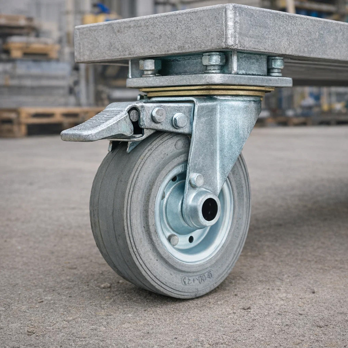 Metall-Gummiräder 160 mm mit Montage-Set – robuste Räder für Transport & Industrie Code: 41S