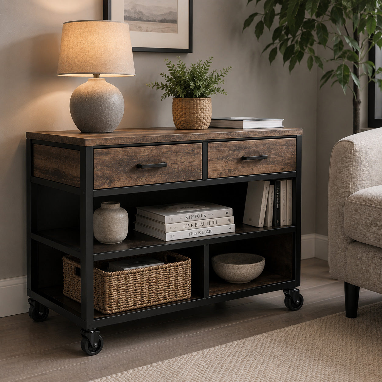 Möbelrolle Ø 40 mm Möbelrad Kunststoff Ersatzrad Transportrolle M40B