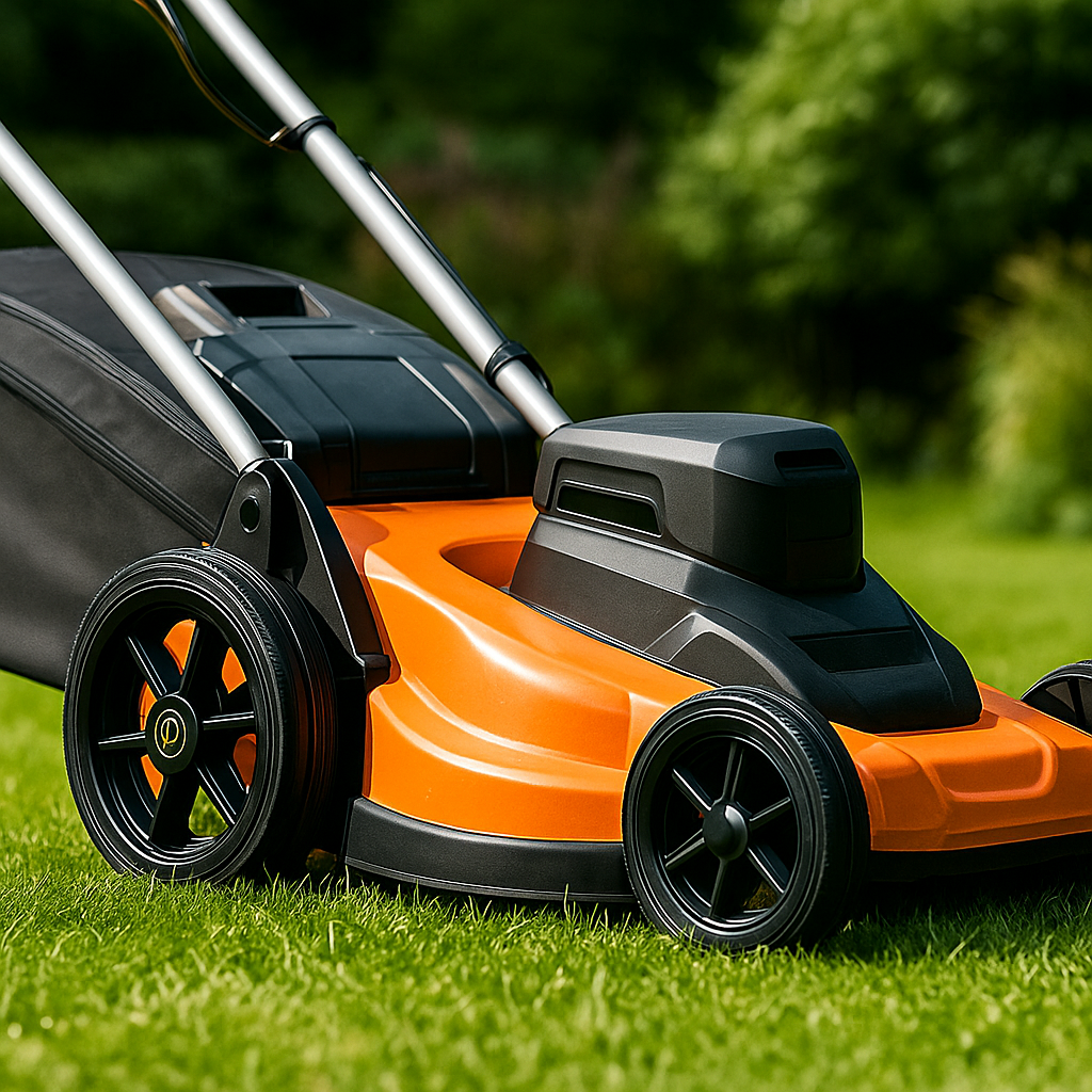 Rasenmäherrad 310 mm – Universal Ersatzrad aus Kunststoff mit Gummilauffläche & Kugellager, Code: 310TLL/20