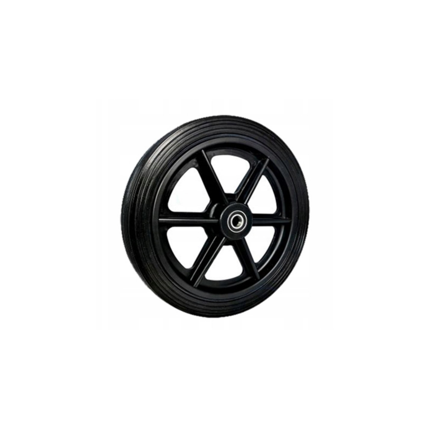 Rasenmäherrad 310 mm – Universal Ersatzrad aus Kunststoff mit Gummilauffläche & Kugellager, Code: 310TLL/12,8