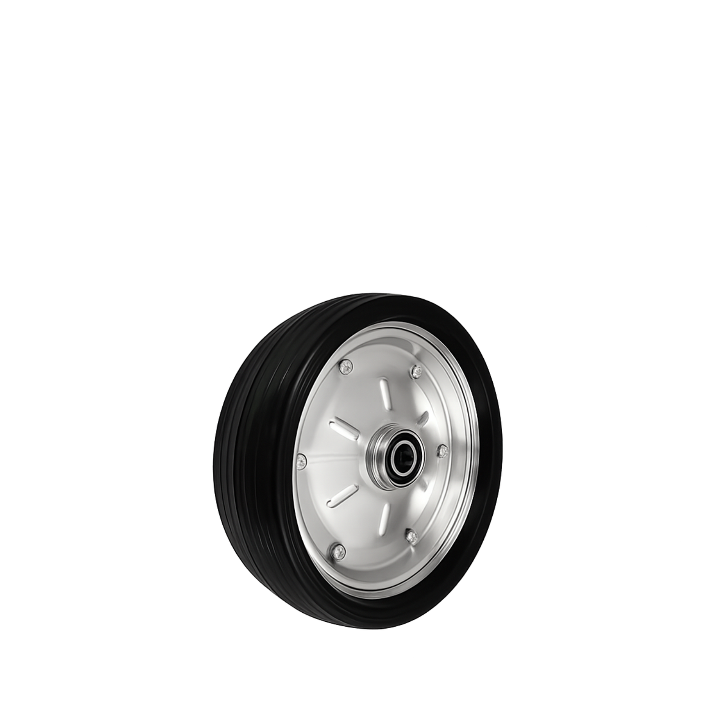 Ersatzrad Ø300 mm – Vollgummi Industrierad mit Kugellager für Transportwagen, Code: 100MNNLL/20