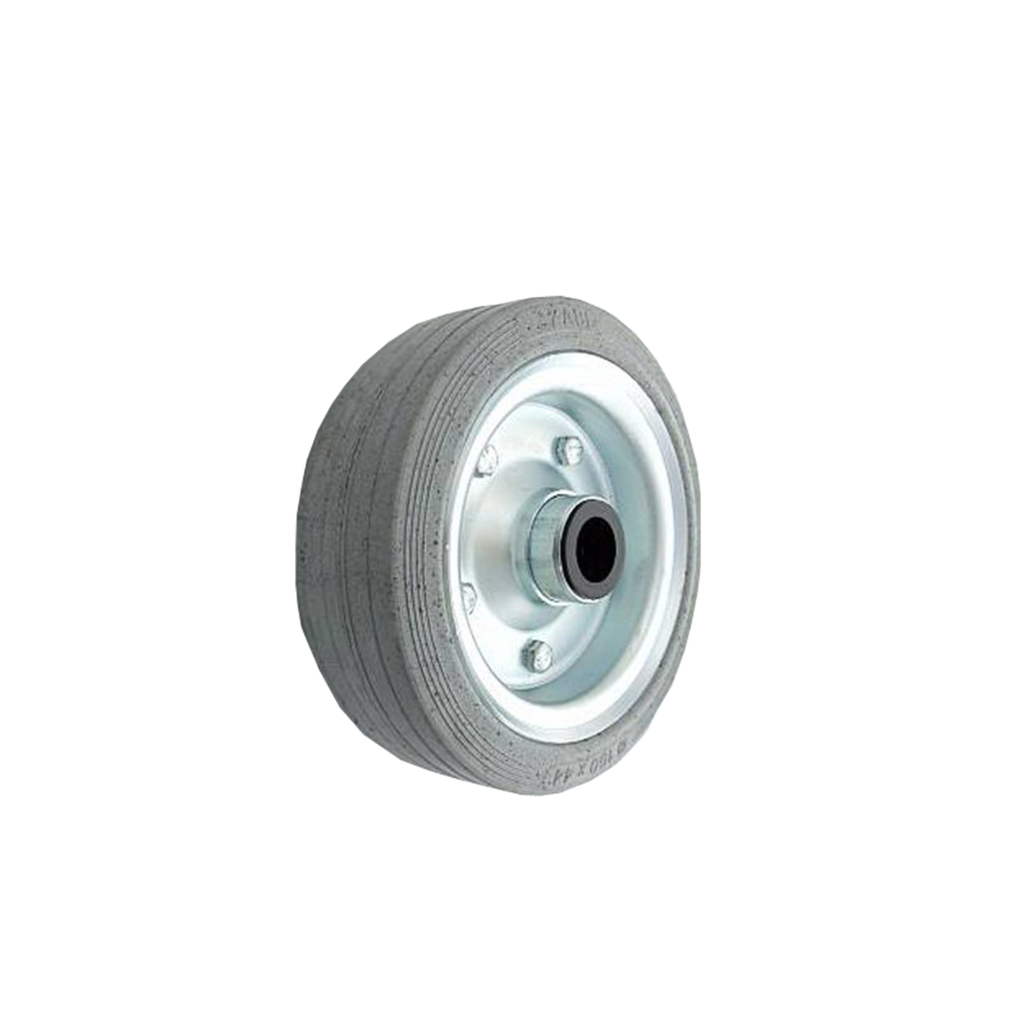 Ersatzrad Ø160 mm – Graues, nicht abfärbendes Vollgummi Industrierad für Transportwagen, Code: 40NS