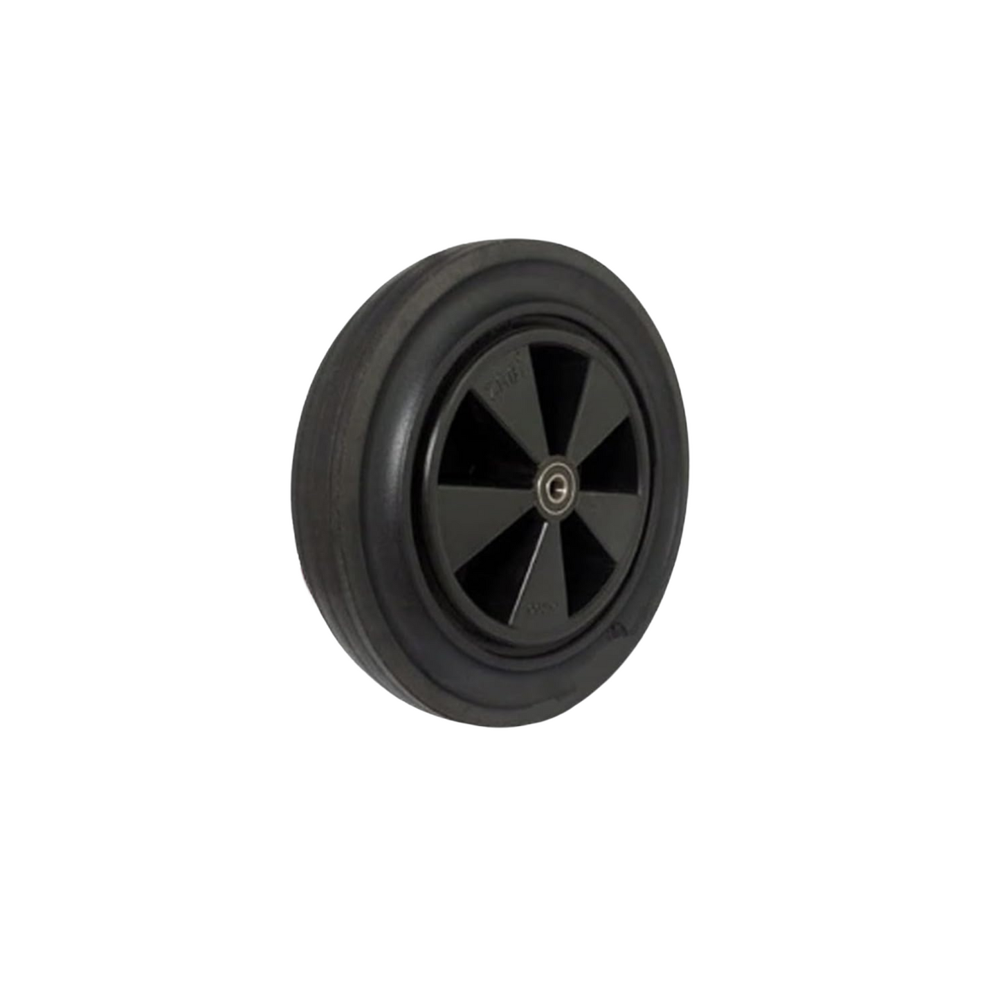 Rasenmäherrad 290 mm – Universal Ersatzrad aus Vollgummi mit Kugellager, Code: K290LL