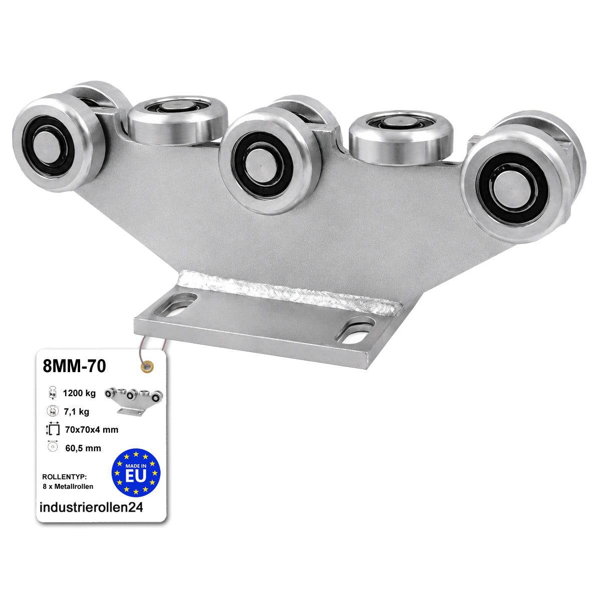 Torwagen für Schiebetore - für Profile 70 x 70 mm - Wandstärke 4 mm: 8MM-70