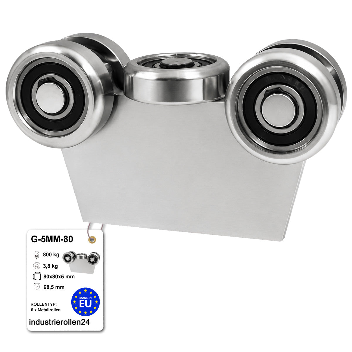 Torwagen für Schiebetore - für Profile 80 x 80 mm - Wandstärke 5 mm: G-5MM-80