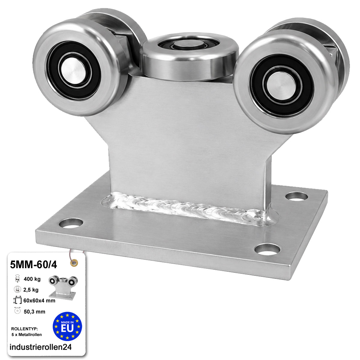 Torwagen für Schiebetore - für Profile 60 x 60 mm - Wandstärke 4 mm: 5MM-60/4