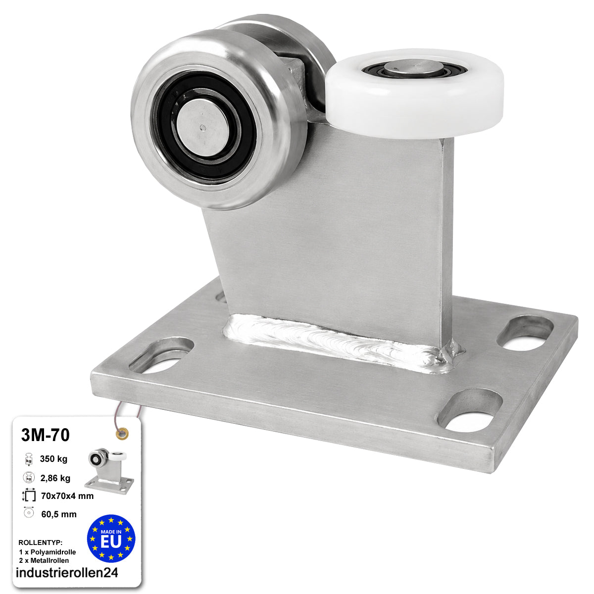 Torwagen für Schiebetore - für Profile 70 x 70 mm - Wandstärke 4 mm: 3M-70