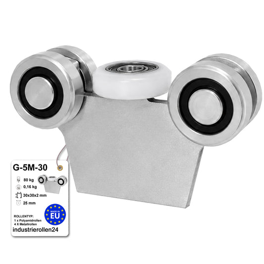 Torwagen für Schiebetore - für Profile 30x30 mm - Wandstärke 2 mm: G-5M-30