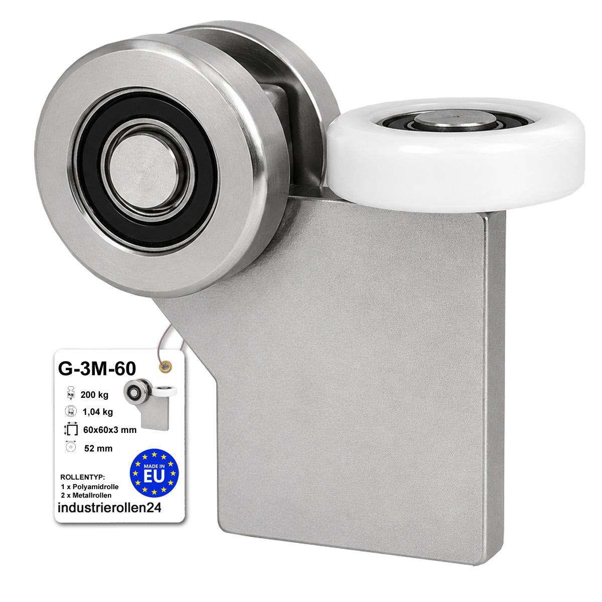 Torwagen für Schiebetore - für Profile 60 x 60 mm - Wandstärke 3 mm: G-3M-60