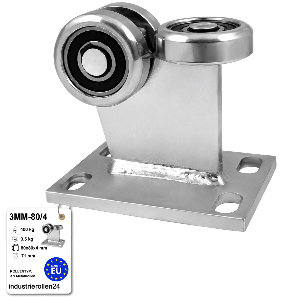 Torwagen für Schiebetore - für Profile 80 x 80 mm - Wandstärke 4 mm: 3MM-80/4