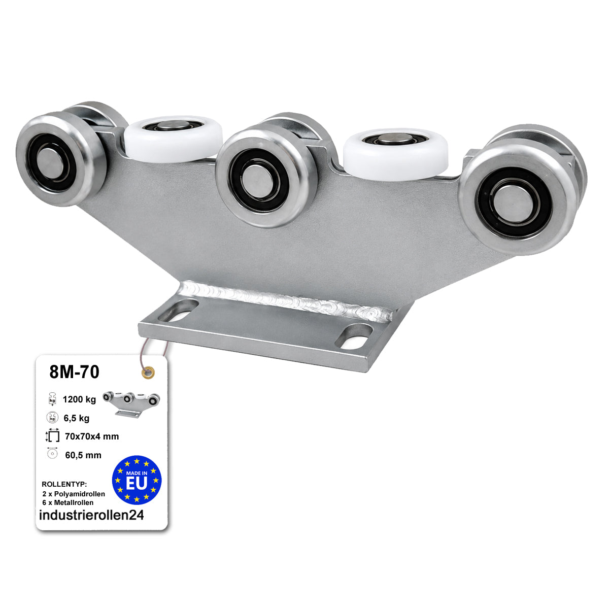Torwagen für Schiebetore - für Profile 70 x 70 mm - Wandstärke 4 mm: 8M-70
