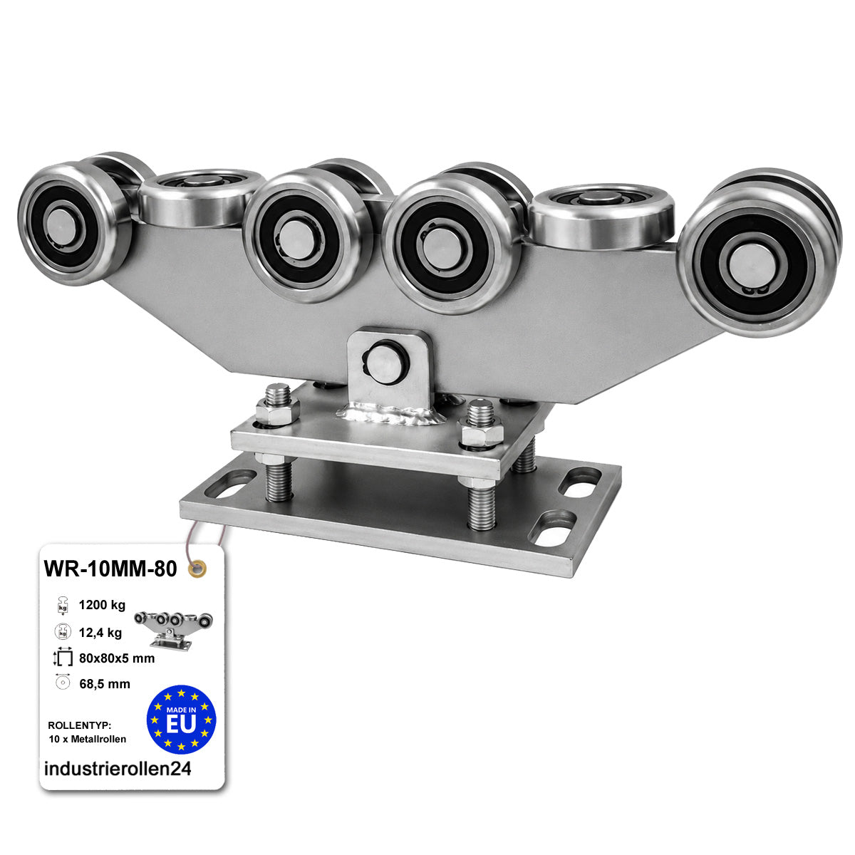 Torwagen für Schiebetore - für Profile 80 x 80 mm - Wandstärke 5 mm: WR-10MM-80