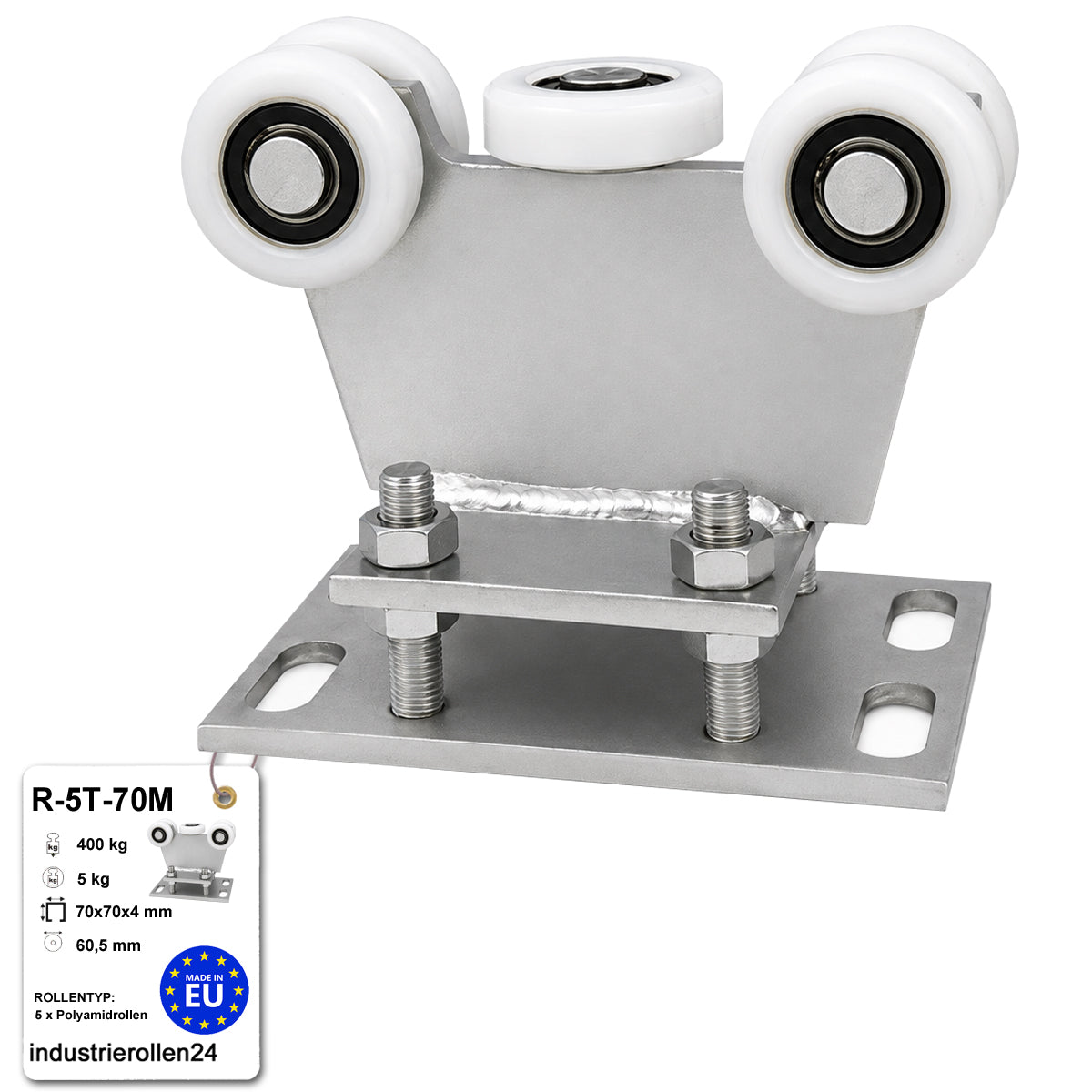 Torwagen für Schiebetore - für Profile 70 x 70 mm - Wandstärke 4 mm: R-5T-70M