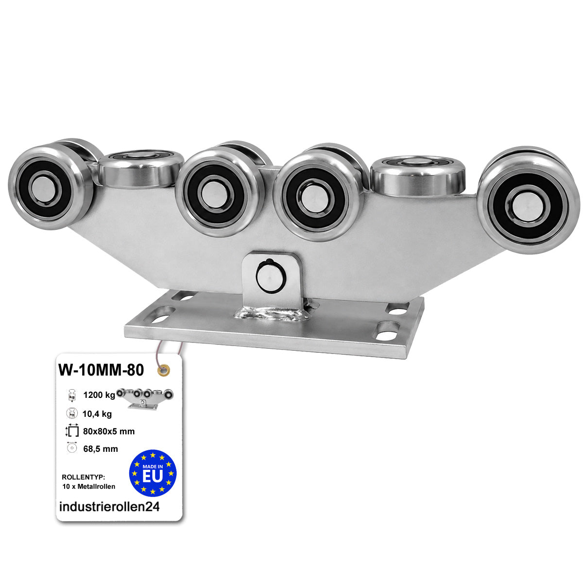 Torwagen für Schiebetore - für Profile 80 x 80 mm - Wandstärke 5 mm: W-10MM-80